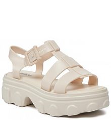 Sandały na obcasie Melissa beżowe