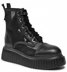 Botki na obcasie AGL czarne