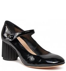 Półbuty na obcasie AGL czarne