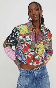 Kurtka przejściowa Moschino Jeans  multicolor damska 0204.3776