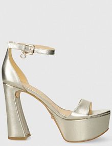 Sandały na obcasie Guess  złote FLJIDS.LEP03.