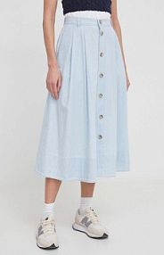 Spódnica midi Polo Ralph Lauren  niebieska 211924809