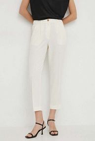 Spodnie eleganckie Sisley  beżowe damskie 4KVXL5CM7