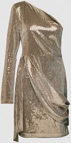 Sukienka mini o kroju na jedno ramię — NovaLanaLove x P&C* szara EAN 82560700144