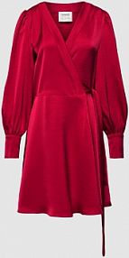 Sukienka kopertowa z bufiastymi rękawami — NovaLanaLove x P&C* czerwona EAN 82560700146