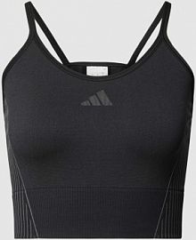 Top z detalem z logo adidas Training czarny damski EAN IB0684