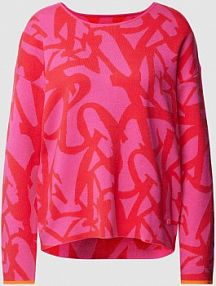 Sweter z dzianiny model Asia Lieblingsstück różowy damski EAN 24010008