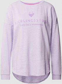 Bluza model Caron w kolorze liliowym Lieblingsstück fioletowa damska EAN ON Front Flock ü