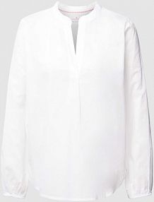 Bluzka z kołnierzem z lamówką w kolorze liliowym Lieblingsstück biała damska EAN 240129608