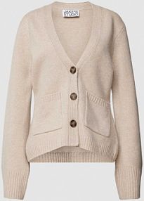 Kardigan z listwą guzikową i wpuszczanymi kieszeniami JAKE*S STUDIO WOMAN beżowy EAN 74968500120