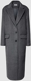 Płaszcz ze wzorem w cienkie prążki model Rylan EDITED szary damski EAN EDT7602001