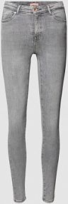 Jeansy o kroju skinny fit z efektem znoszenia model POWER Only szare damskie EAN 15231450