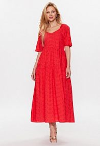 Sukienka codzienna YAS czerwona 