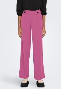 Spodnie eleganckie JDY różowe damskie Materiałowe