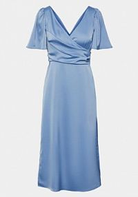 Sukienka koktajlowa YAS niebieska 