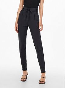 Spodnie eleganckie ONLY granatowe damskie Materiałowe Poptrash 15115847  Regular Fit