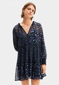 Sukienka letnia Desigual granatowa 