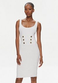 Sukienka dzianinowa PINKO biała 