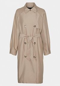 Trencz Vero Moda Curve beżowy 