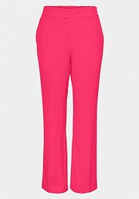 Spodnie eleganckie YAS różowe damskie Materiałowe