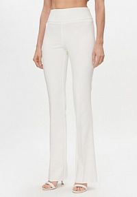 Spodnie eleganckie Rinascimento białe damskie Materiałowe