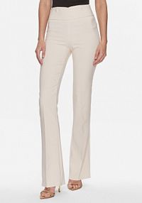 Spodnie eleganckie Rinascimento beżowe damskie Materiałowe