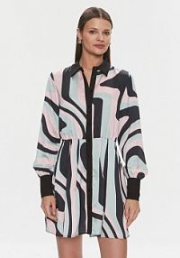 Sukienka Silvian Heach wielokolorowa Koszulowa