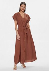 Sukienka letnia Fracomina brązowa 