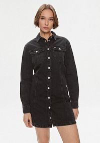 Sukienka jeansowa Tommy Jeans czarna 