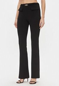 Spodnie eleganckie Rinascimento czarne damskie Materiałowe