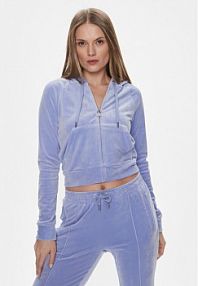 Bluza z kapturem Juicy Couture fioletowa damska 