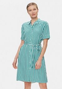 Sukienka koktajlowa Tommy Hilfiger zielona Koszulowa