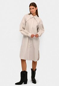 Sukienka Karen by Simonsen beżowa Koszulowa