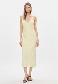 Sukienka letnia Calvin Klein żółta 