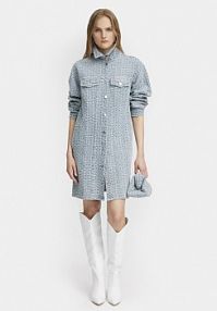 Sukienka jeansowa Gestuz niebieska 