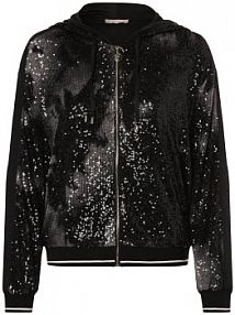 Kurtka z kapturem Kobiety czarna jednolity S Liu Jo Collection damska