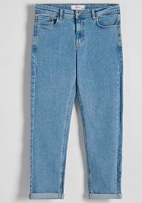 Jeansy boyfriend slim Reserved niebieskie damskie 4102T-50J