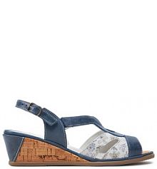 Sandały na obcasie Comfortabel granatowe