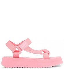 Sandały Tommy Jeans różowe damskie