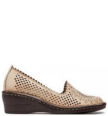 Półbuty na koturnie Comfortabel beżowe