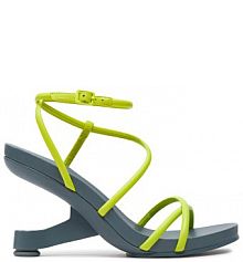 Sandały na obcasie United Nude zielone