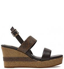 Sandały na obcasie U.S. Polo Assn. brązowe