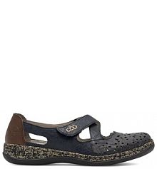 Półbuty Rieker granatowe damskie