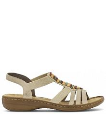 Sandały Rieker beżowe damskie