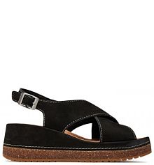 Sandały na obcasie Clarks czarne