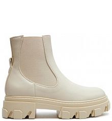 Sztyblety ONLY Shoes kremowe damskie