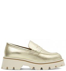 Półbuty wsuwane Badura złote damskie