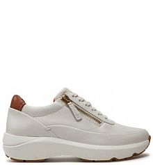 Sneakersy Clarks écru damskie