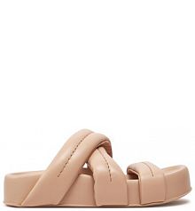 Klapki AGL beżowe damskie