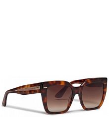 Okulary Calvin Klein brązowe damskie